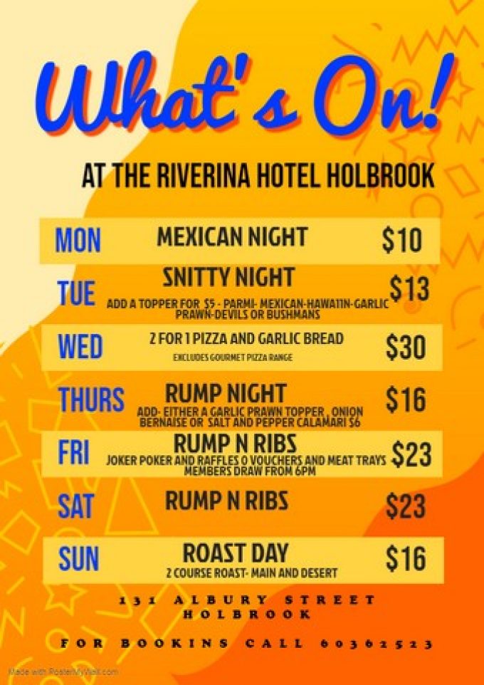 Riverina-Hotel-and-Free-Camp-Holbrook-Whats-On